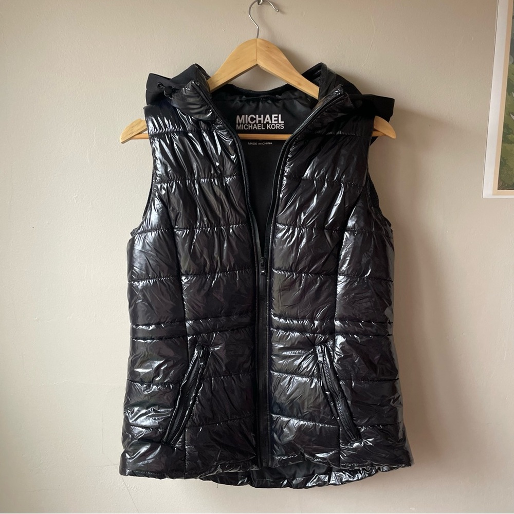 Michael Kors Black Puffer Vest